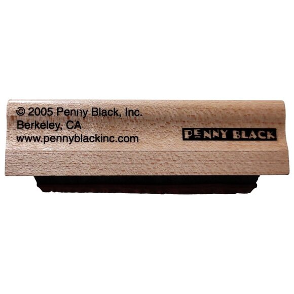 Sound Of Love Heart Pattern Rubber Stamp Wood Block By Penny Black - Picture 5 of 5